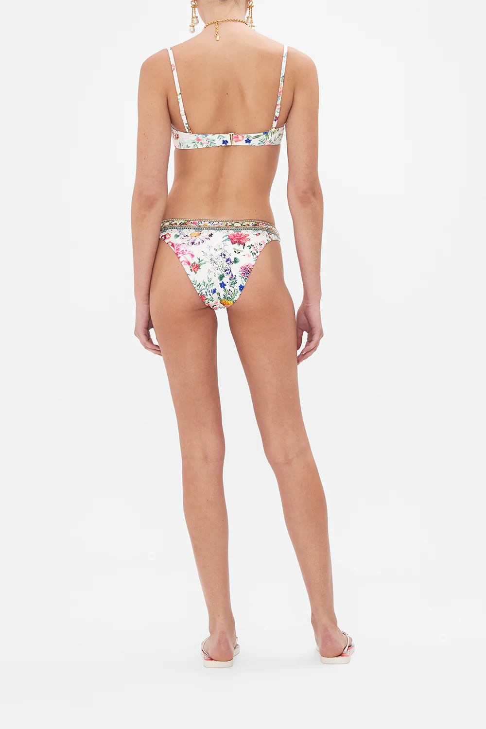 RUCHED UNDERWIRE BRA WITH REMOVABLE STRAPS PLUMES AND PARTERRES - Image 2