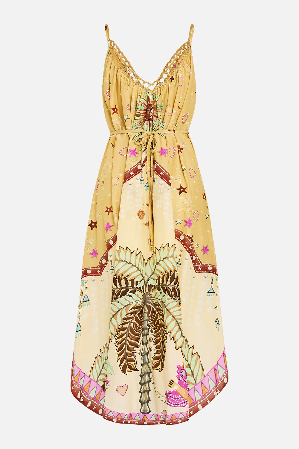 STRAPPY HIGH LOW DRESS WITH POCKETS ASWAN ABSTRACT - Image 7