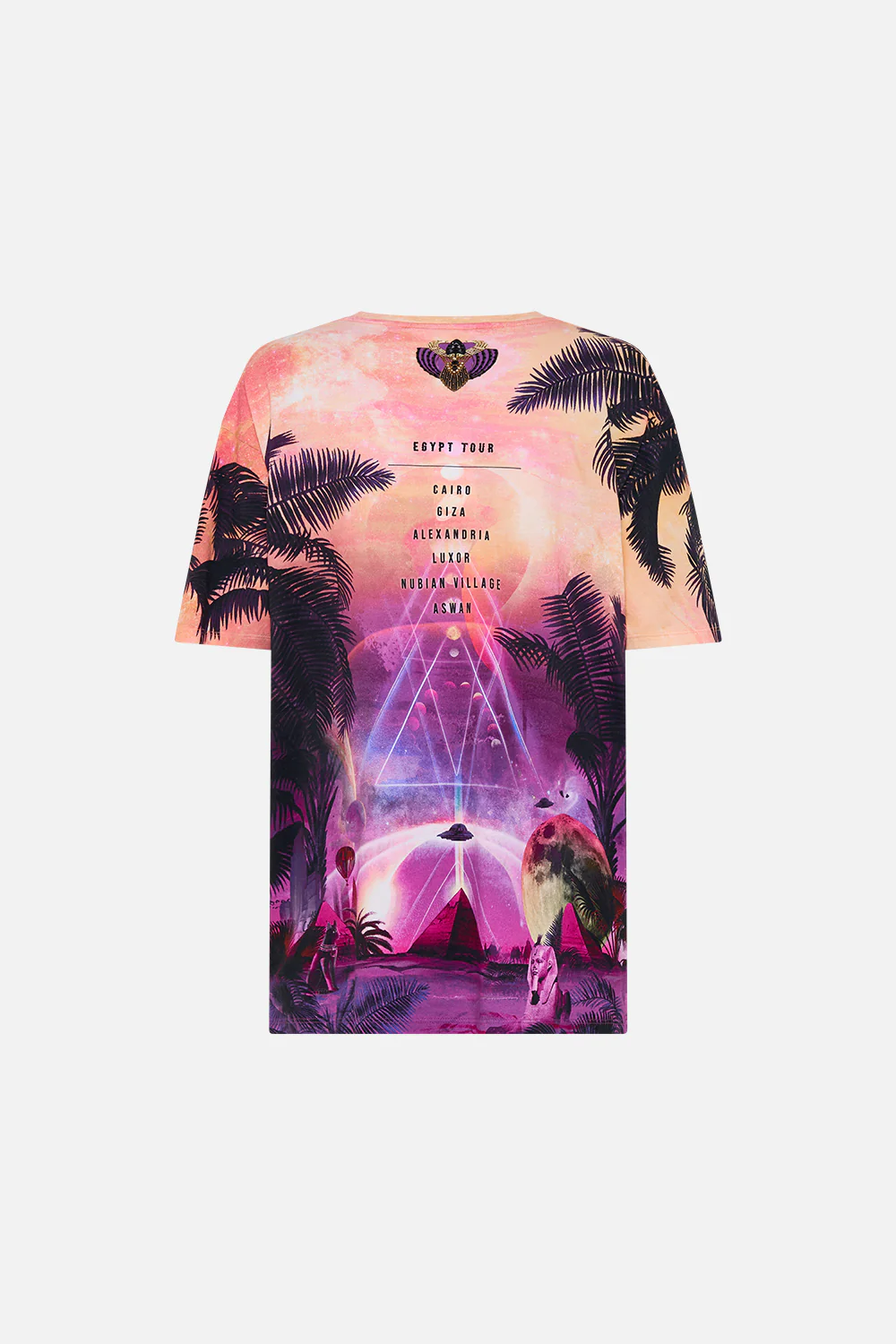 OVERSIZED BAND TEE - PURPLE/MULTI LUXORLAND LADY - Image 7