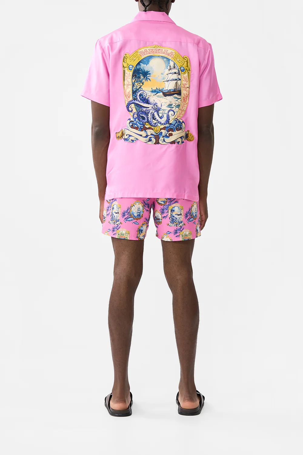 SHORT SLEEVE CAMP COLLARED SHIRT SALTY SPLENDOUR - Image 2