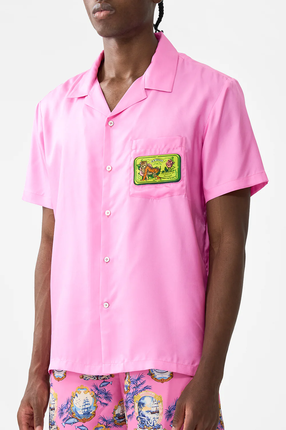 SHORT SLEEVE CAMP COLLARED SHIRT SALTY SPLENDOUR - Image 5