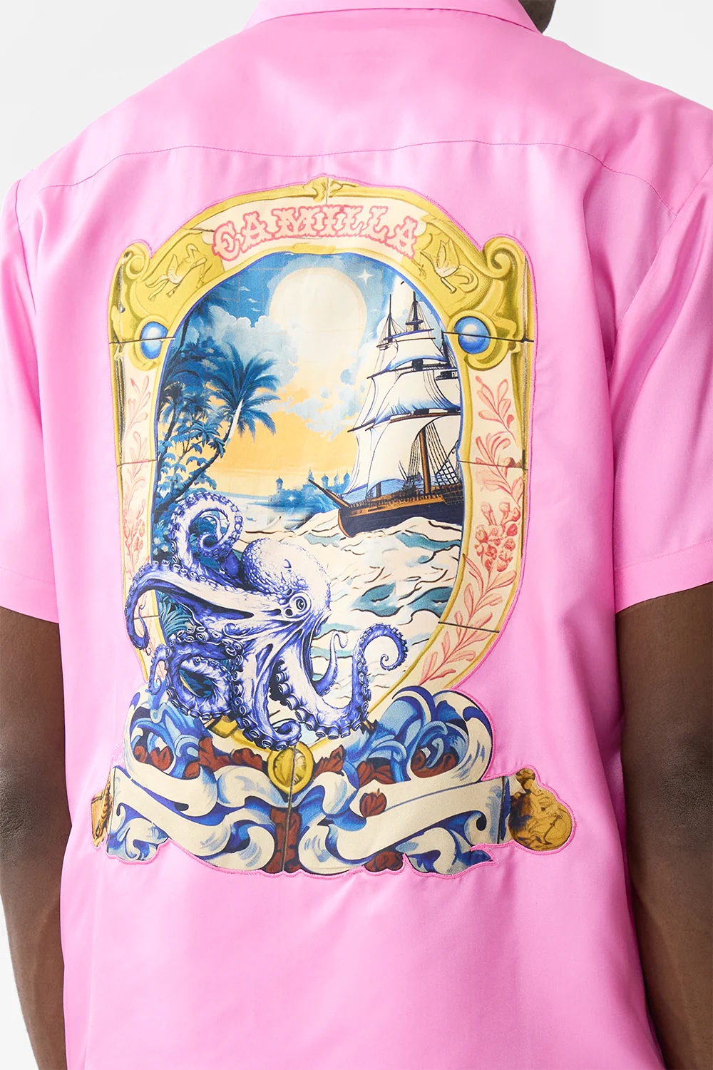 SHORT SLEEVE CAMP COLLARED SHIRT SALTY SPLENDOUR - Image 6