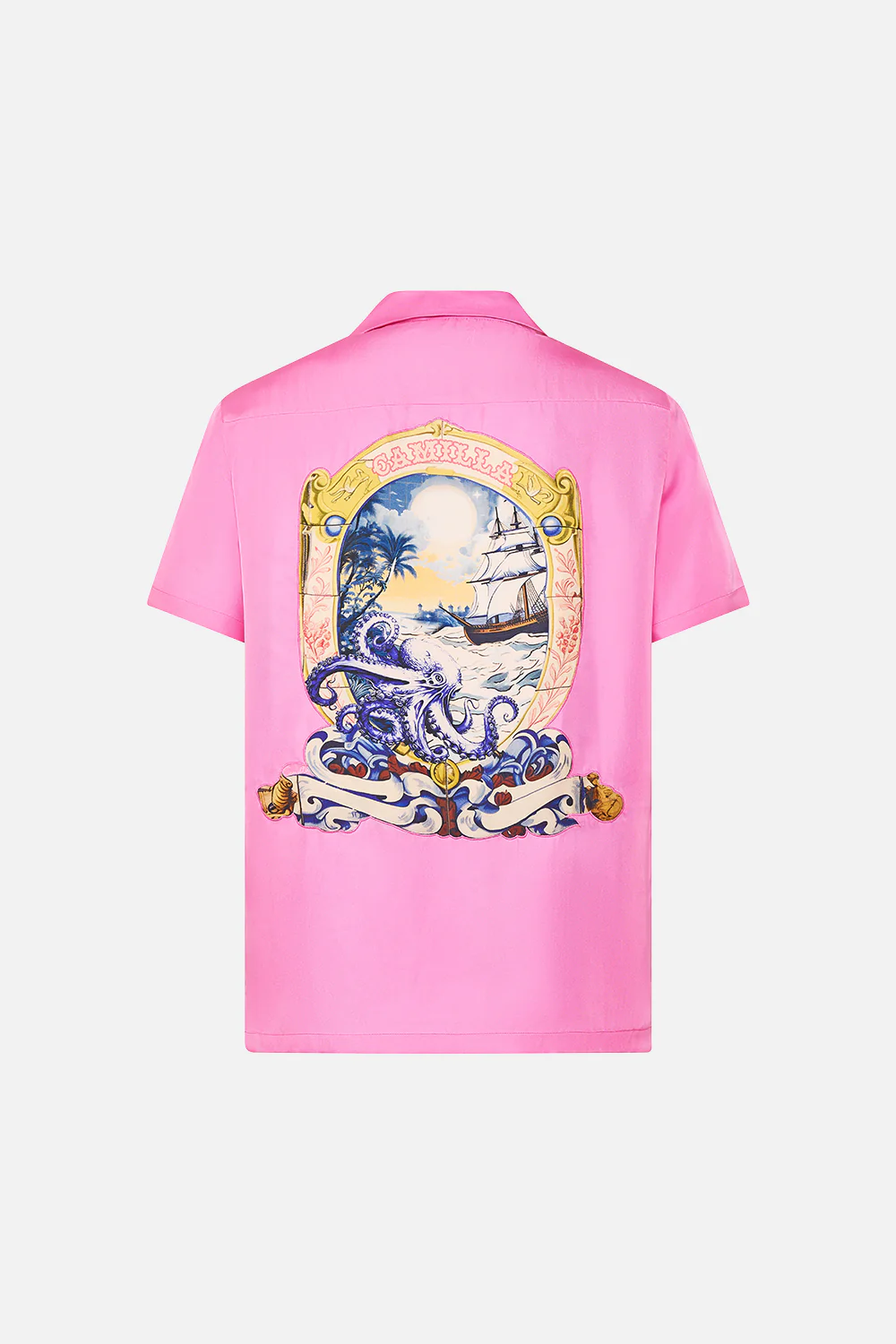 SHORT SLEEVE CAMP COLLARED SHIRT SALTY SPLENDOUR - Image 7