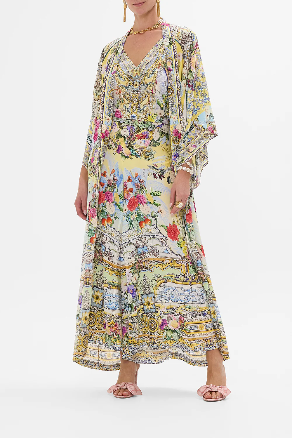 KIMONO LAYER WITH COLLAR FLOR FANTÁSTICA