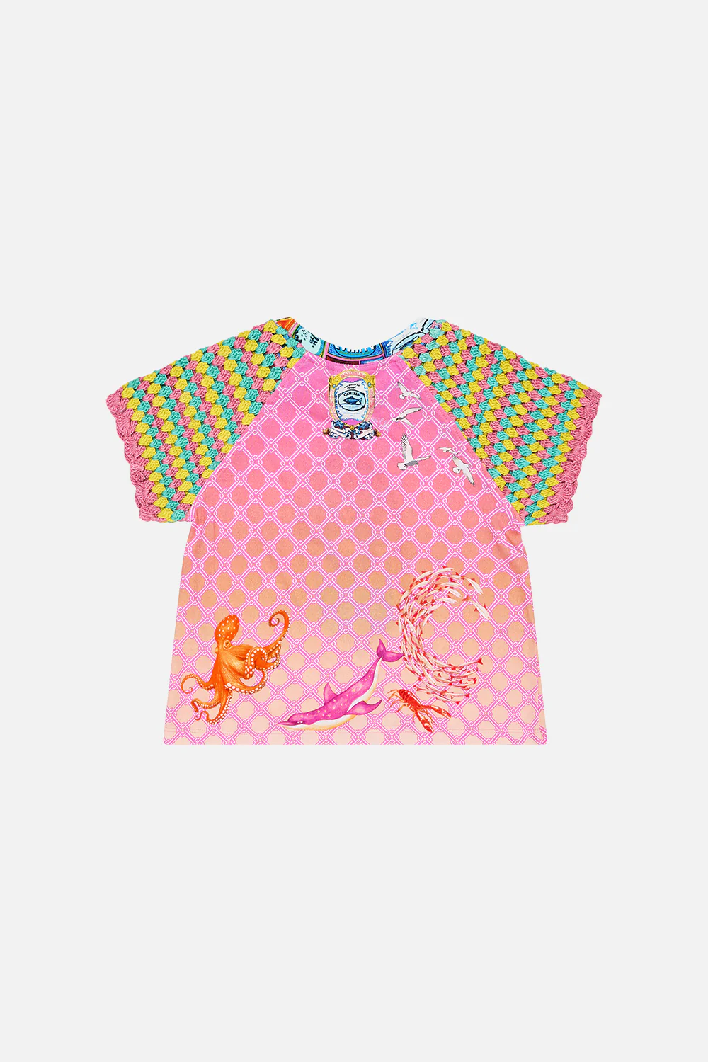 KIDS RAGLAN TEE 4-10 SALTY SPLENDOUR - Image 2