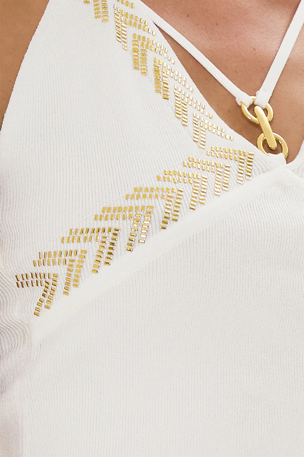 FITTED KNIT TOP WITH HARDWARE GODDESS ENERGY - Image 6
