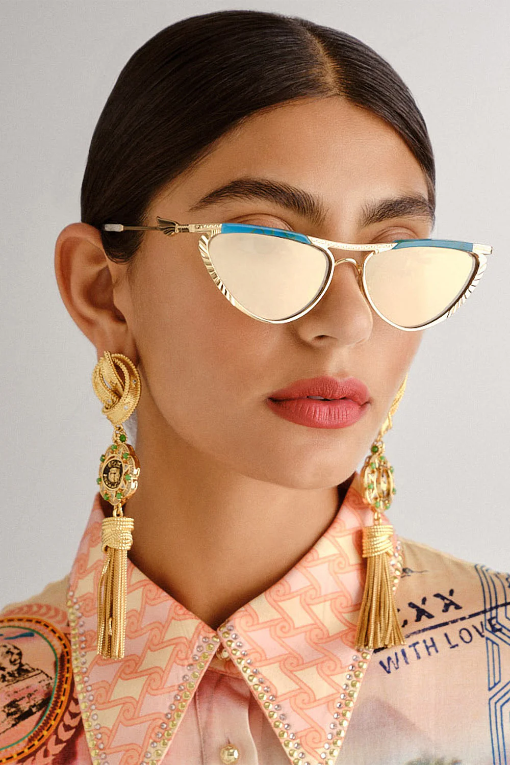 PYRAMID PARAMOUR SUNGLASSES TURQUOISE MARBLE - Image 4