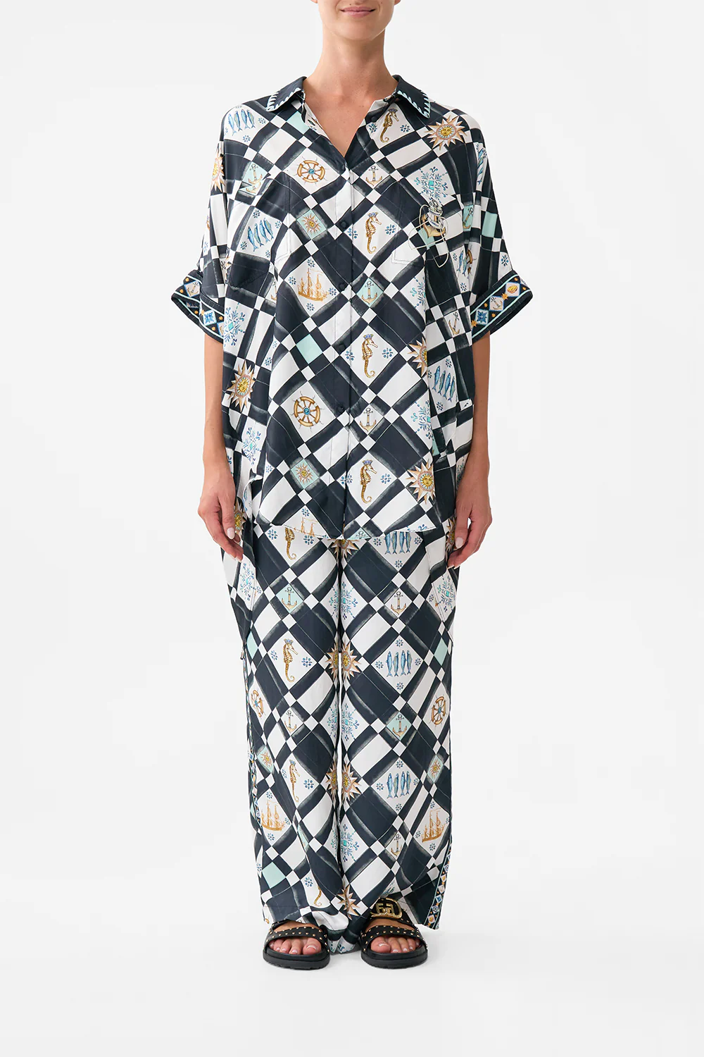 OVERSIZED POCKET TUNIC FOLK AFLOAT