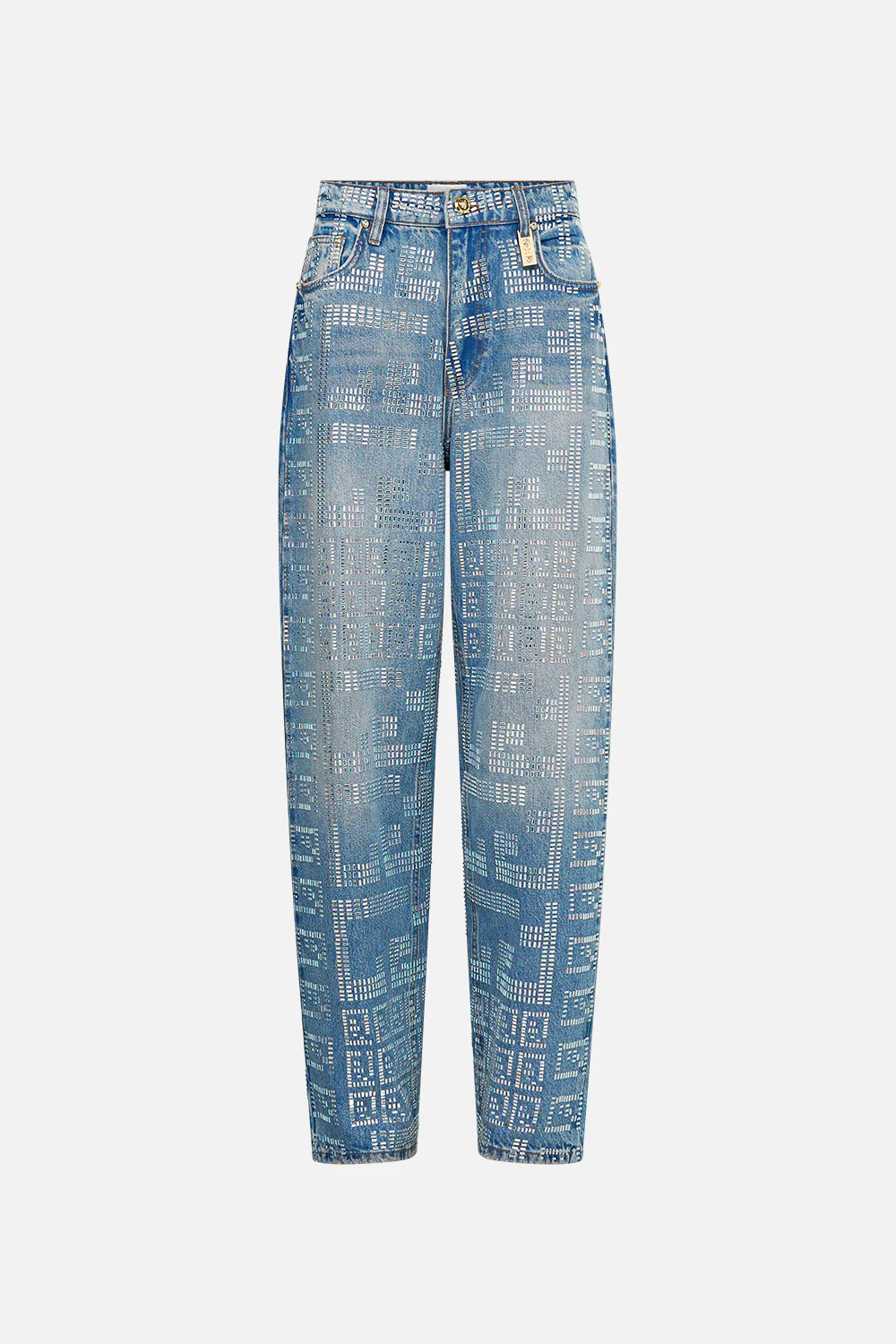MILLA MYSTIC MONOGRAM GIRLFRIEND JEAN DENIM - Image 3