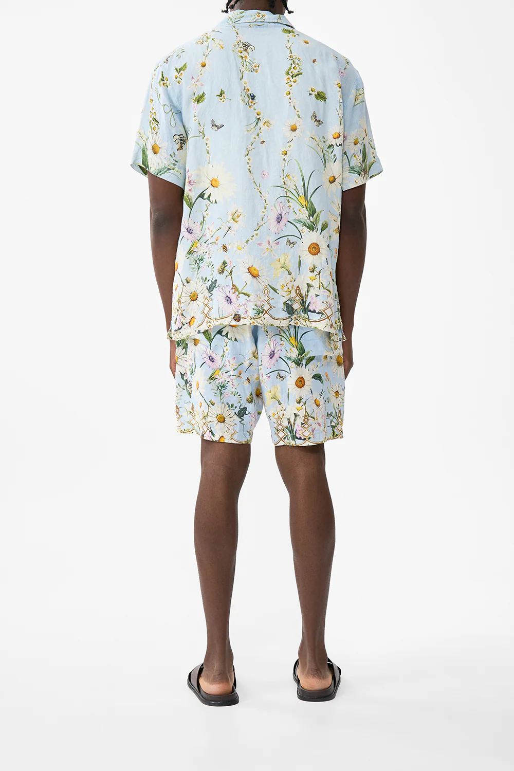 LONG WALK SHORT WITH ELASTIC BACK FLORAL FREEFALL - Image 2