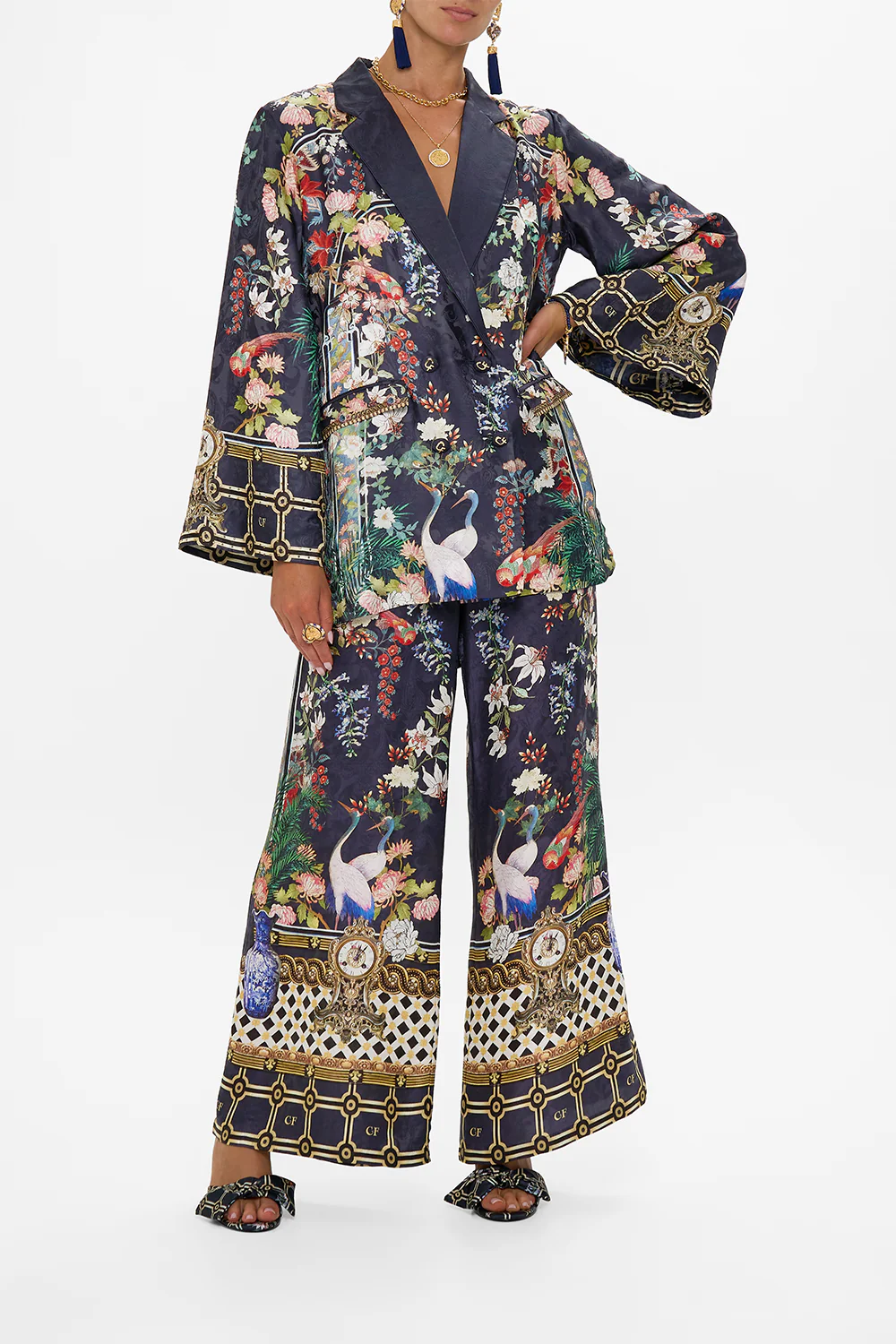 FLARED SLEEVE DOUBLE BREASTED JACKET PALACIO POETRY