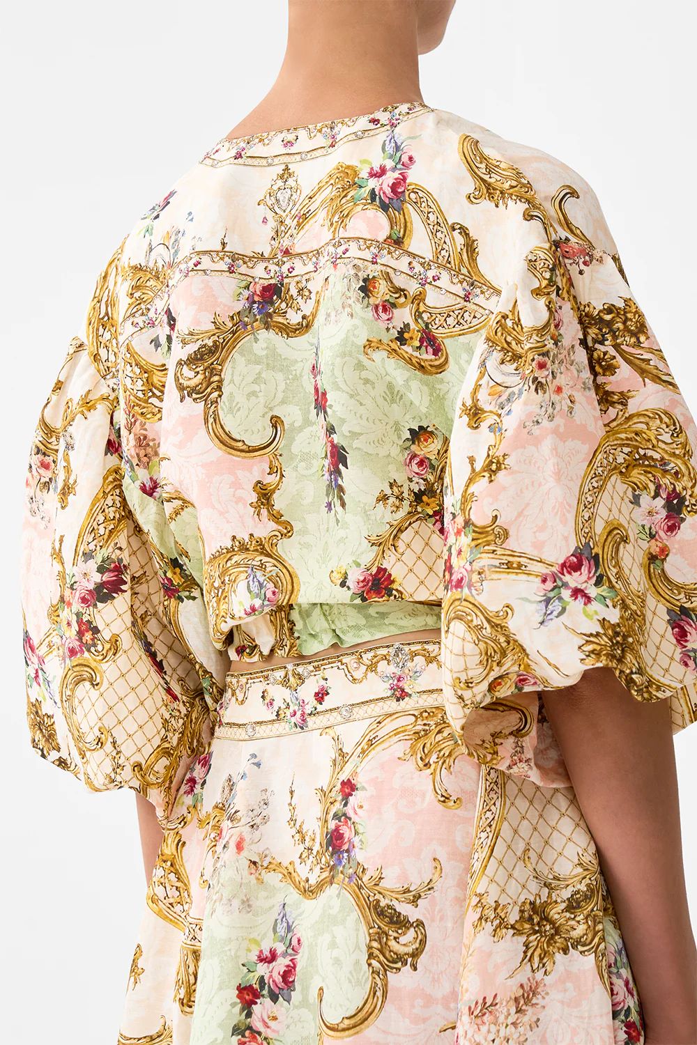TIE FRONT PUFF SLEEVE TOP THE QUEENS QUARTERS - Image 6
