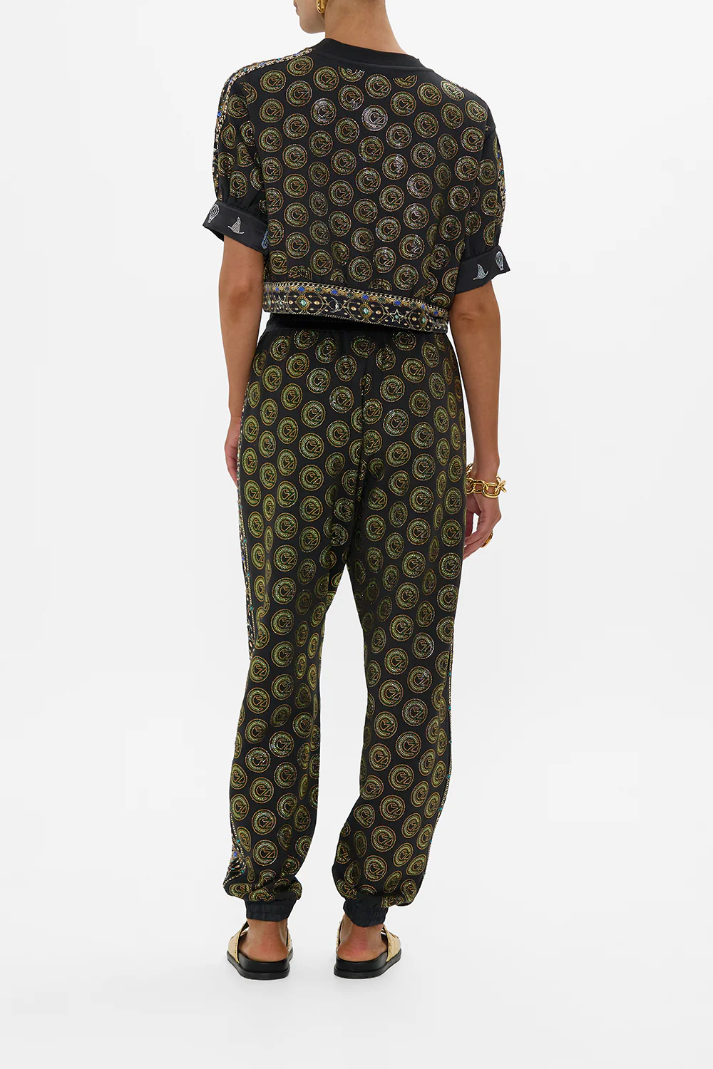 OVERSIZED CROPPED TEE WITH SILK DETAILS DEFY GRAVITY - Image 2