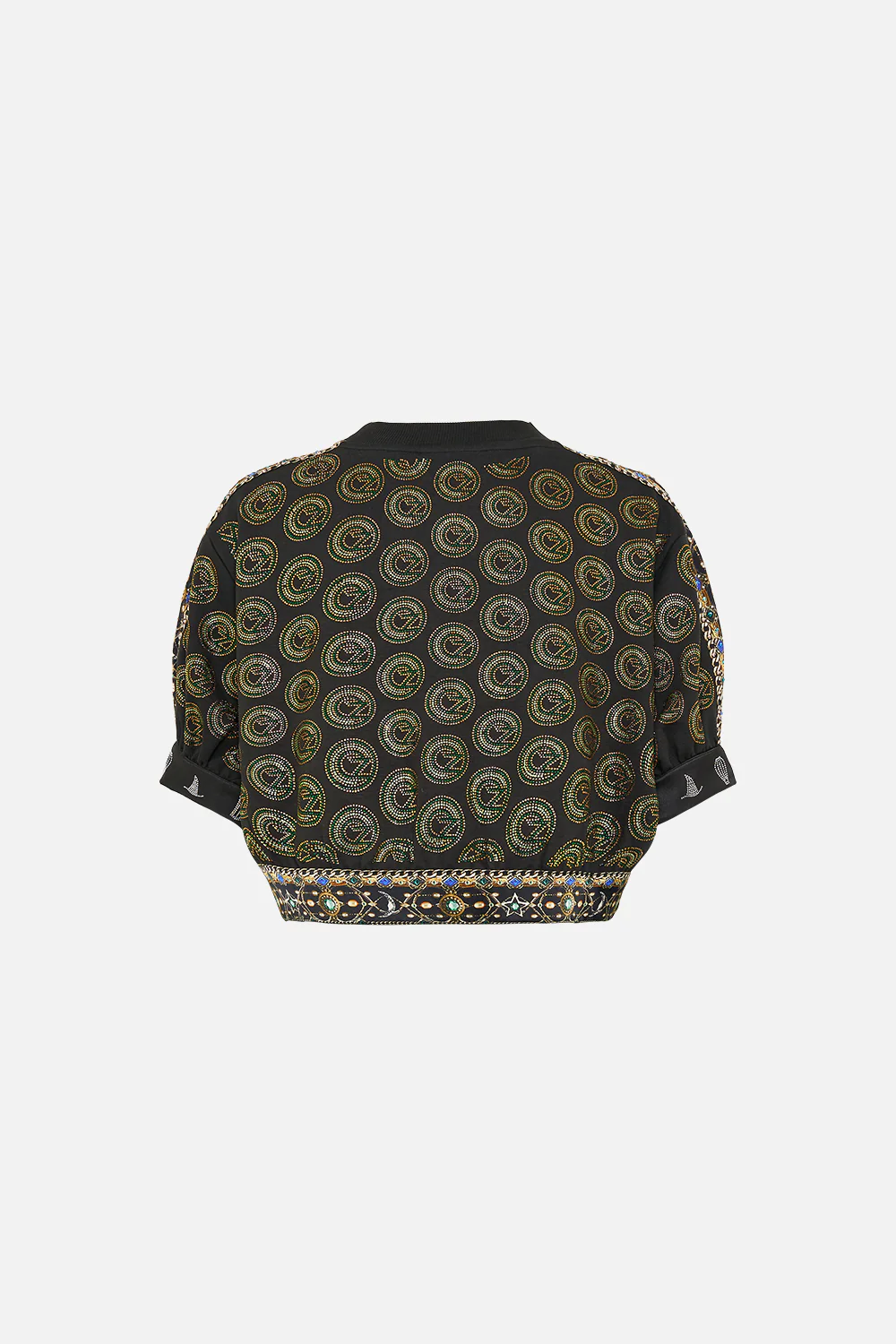 OVERSIZED CROPPED TEE WITH SILK DETAILS DEFY GRAVITY - Image 7