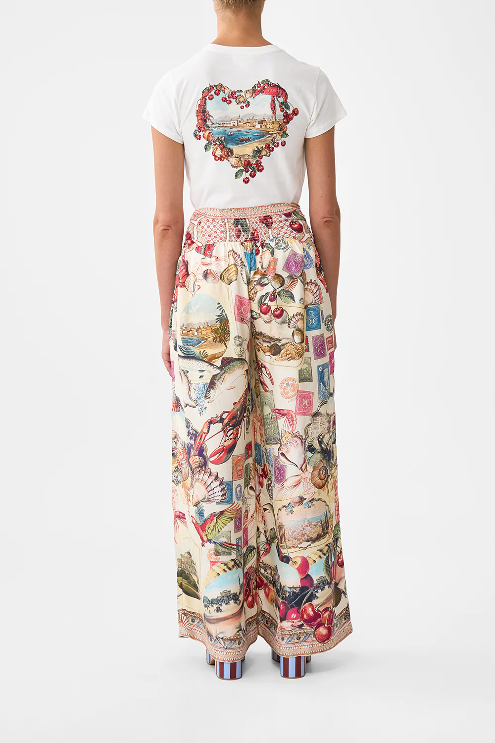 RELAXED PANT WITH TIE FRONT NOTES FROM THE ROAD - Image 2