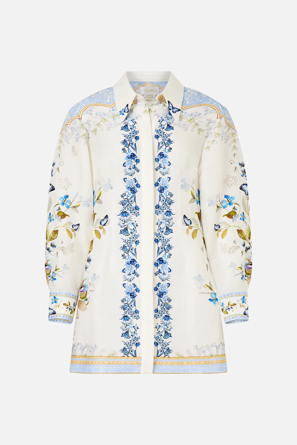 SHIRT DRESS WITH A LINE SKIRT BOTANICAL BALLADS - Image 3