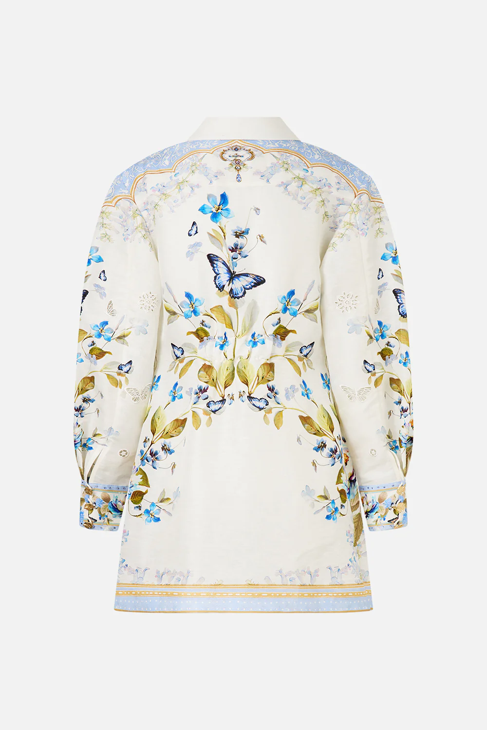 SHIRT DRESS WITH A LINE SKIRT BOTANICAL BALLADS - Image 8