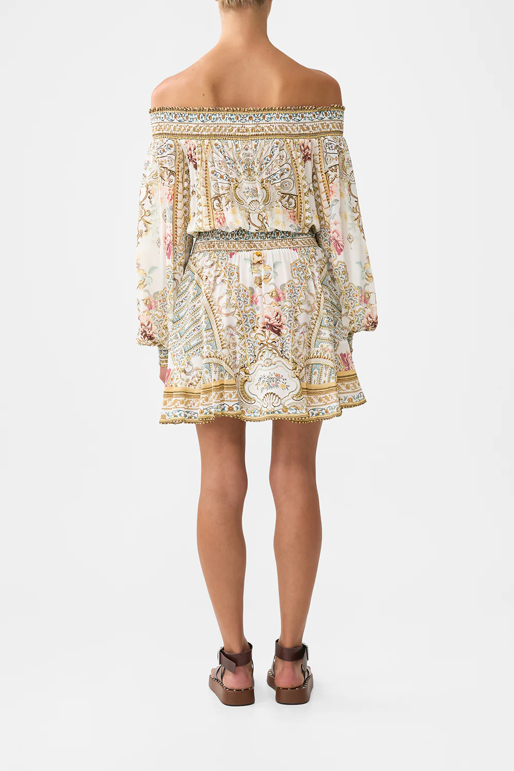 OFF SHOULDER SHORT DRESS OTTOMAN DYNASTY - Image 2