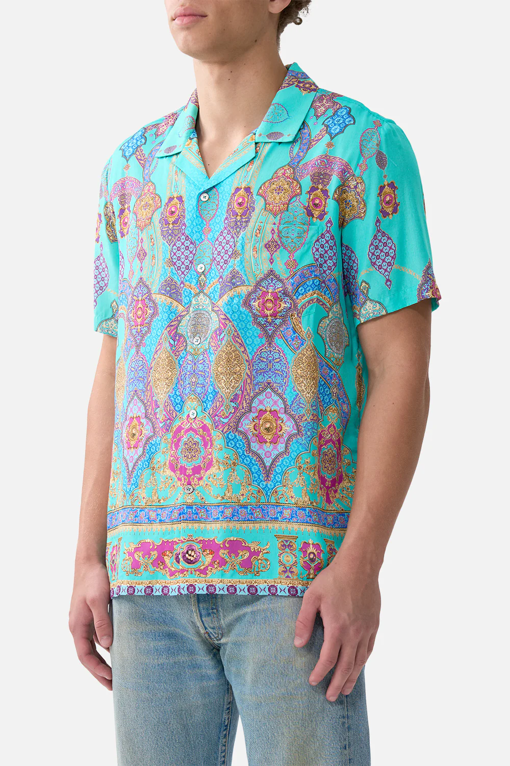 SHORT SLEEVE CAMP COLLARED SHIRT THE CONCUBINES CORRIDOR - Image 5