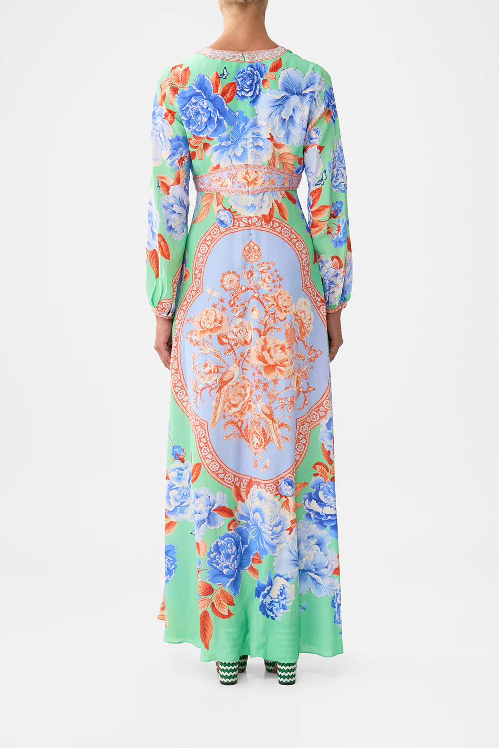 PRINTED LANTERN SLEEVE DRESS TOPKAPI POP - Image 2