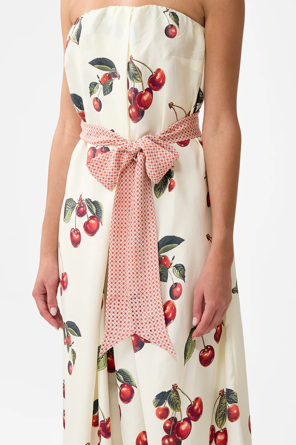 FRONT PLEAT STRAPLESS JUMPSUIT NOTES FROM THE ROAD - Image 5