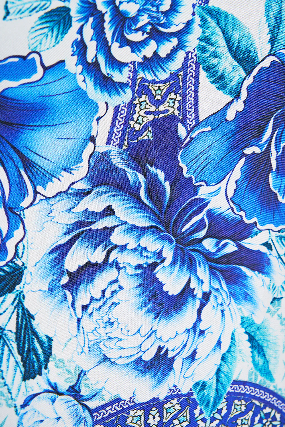 LONG SLEEVE HIDDEN PLACKET SHIRT A CERAMIC GARDEN - Image 7