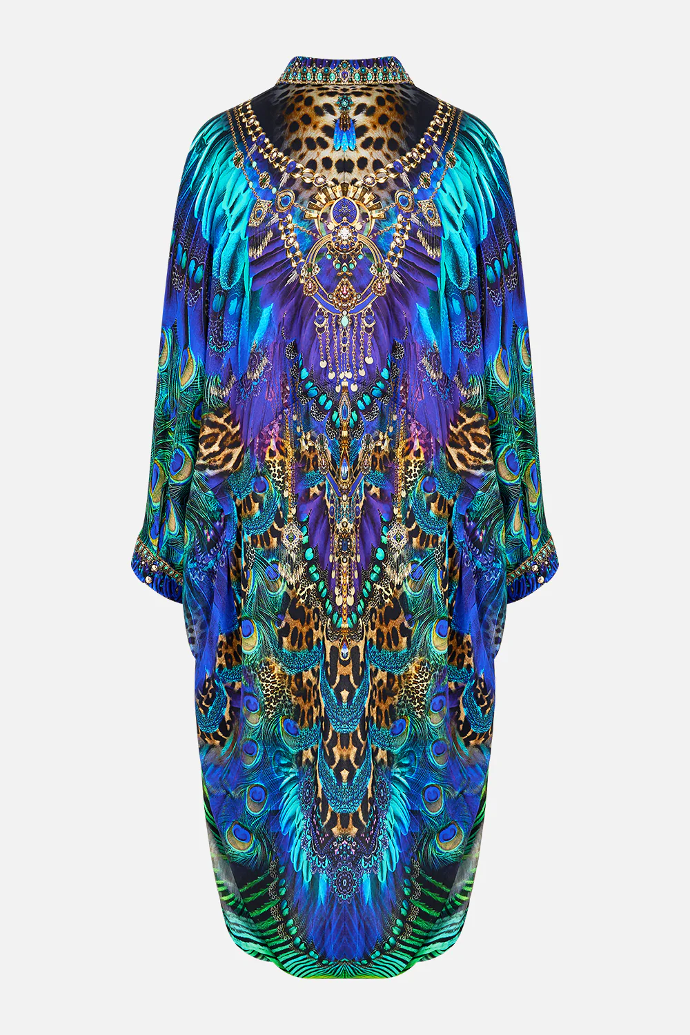 BUTTON UP TOP WITH DRAPED BACK COSMIC ZOOLOGY - Image 6