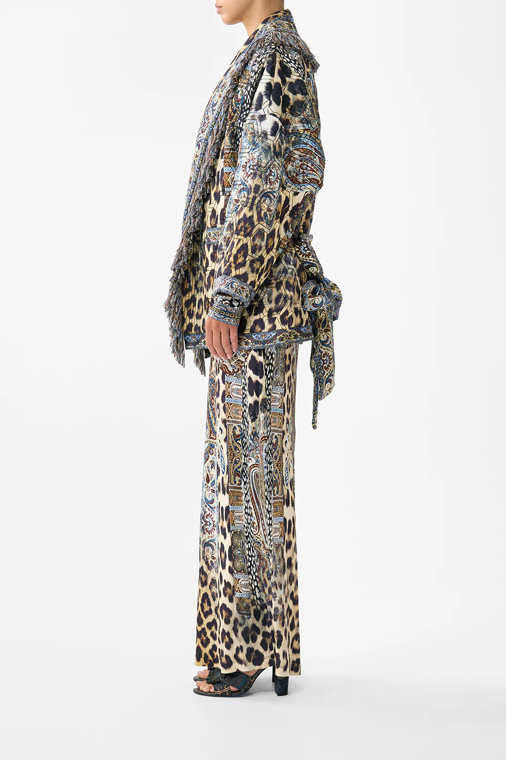 QUILTED ROLL COLLAR COAT ISTANBUL ANIMALIA - Image 4