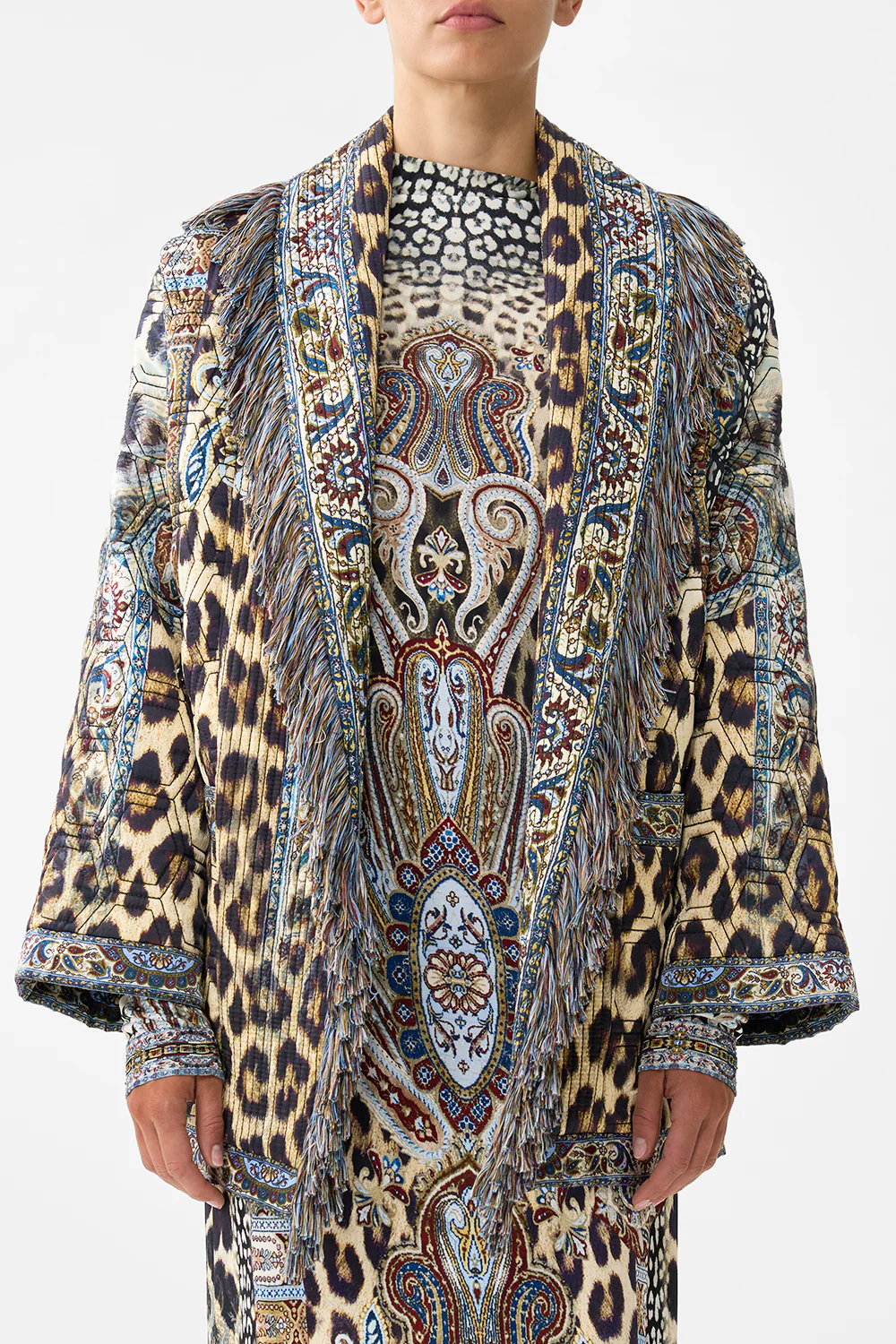 QUILTED ROLL COLLAR COAT ISTANBUL ANIMALIA - Image 6