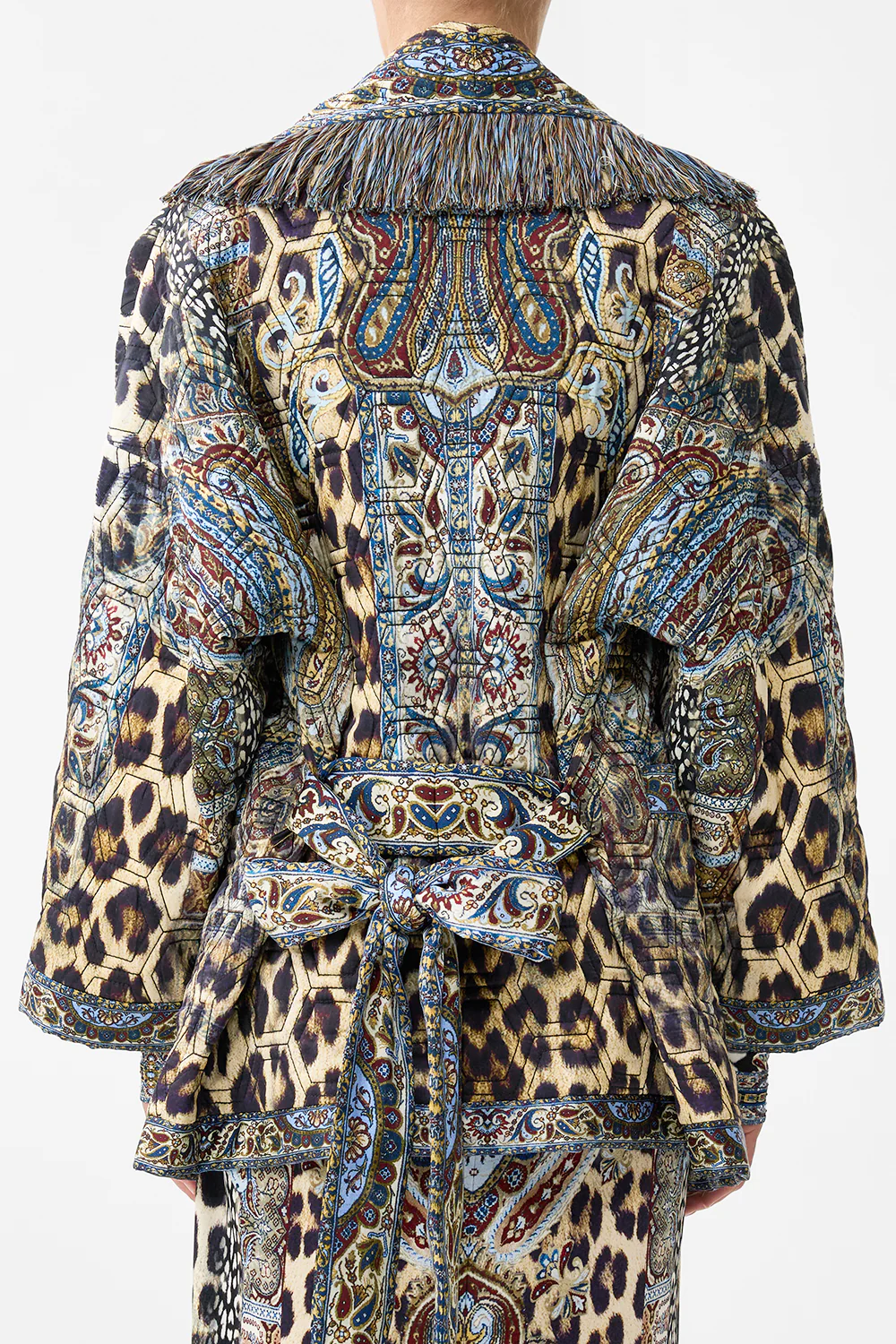 QUILTED ROLL COLLAR COAT ISTANBUL ANIMALIA - Image 7