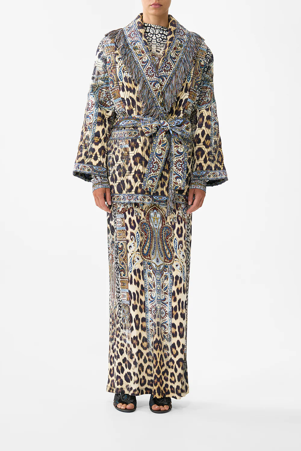 QUILTED ROLL COLLAR COAT ISTANBUL ANIMALIA - Image 9