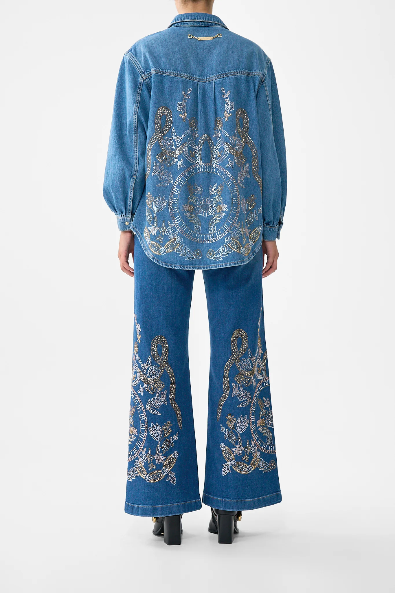 JENNA ACE OF LACE HIGH WAISTED FLARE DENIM - Image 2