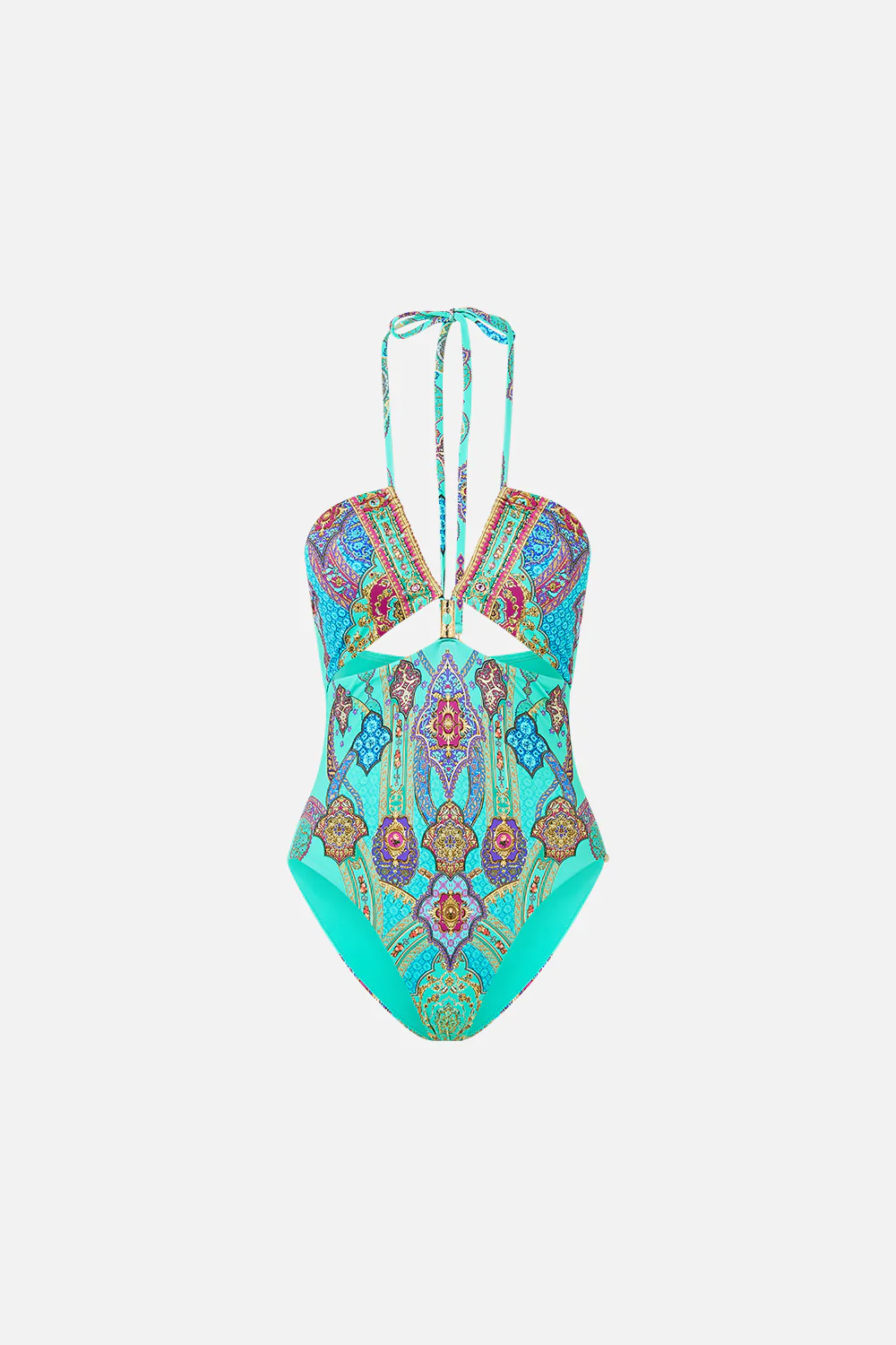 CUT OUT HALTER ONE PIECE WITH FRONT TRIM THE CONCUBINES CORRIDOR - Image 3