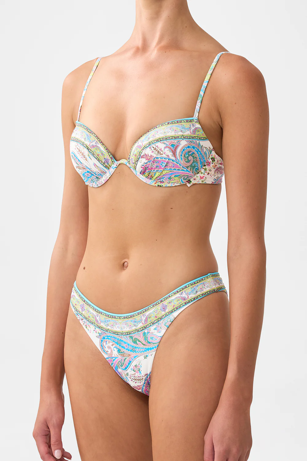 CONTINUOUS UNDERWIRE MOULDED CUP BIKINI TOP MAGIC CARPET RIDE - Image 4