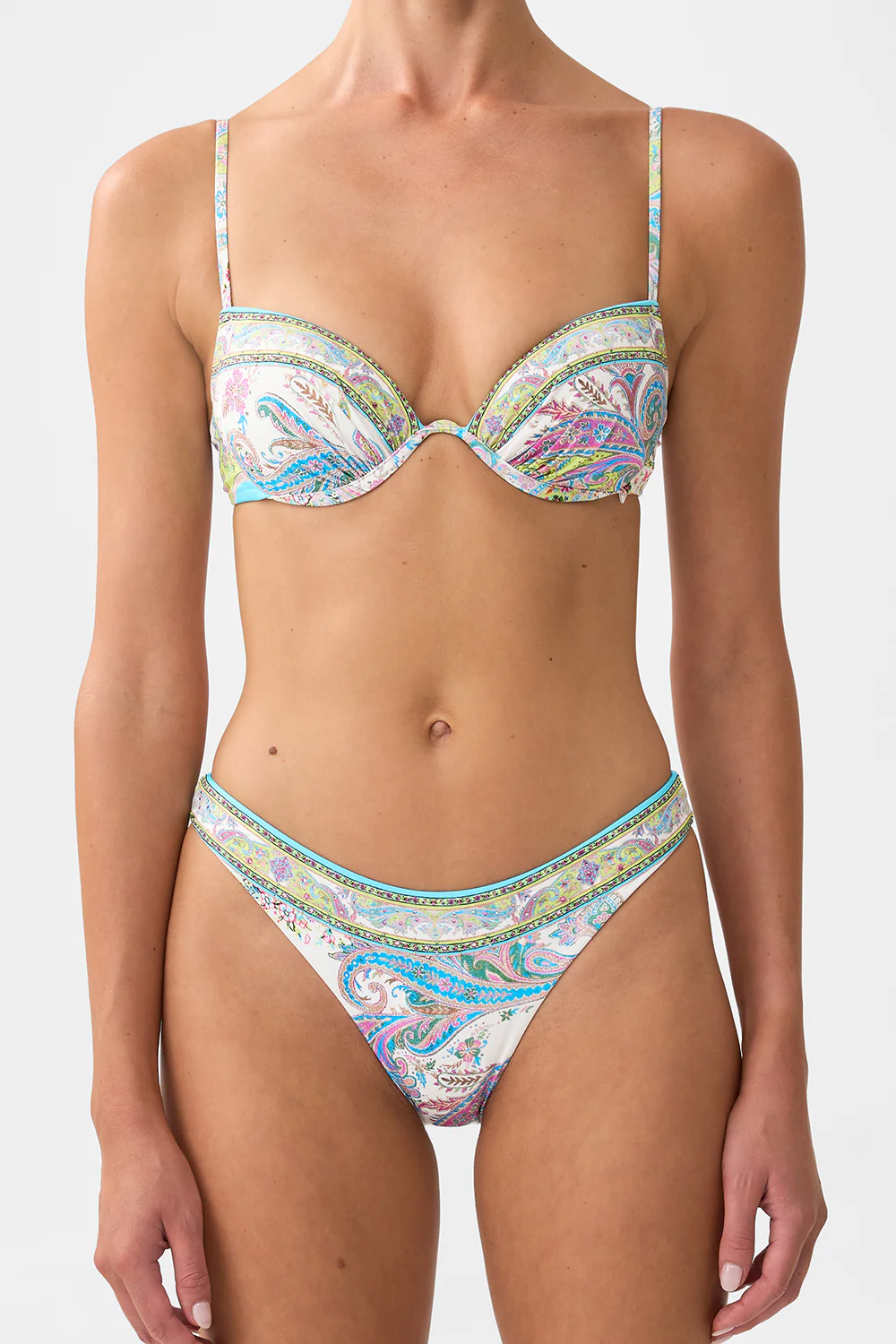 CONTINUOUS UNDERWIRE MOULDED CUP BIKINI TOP MAGIC CARPET RIDE - Image 6