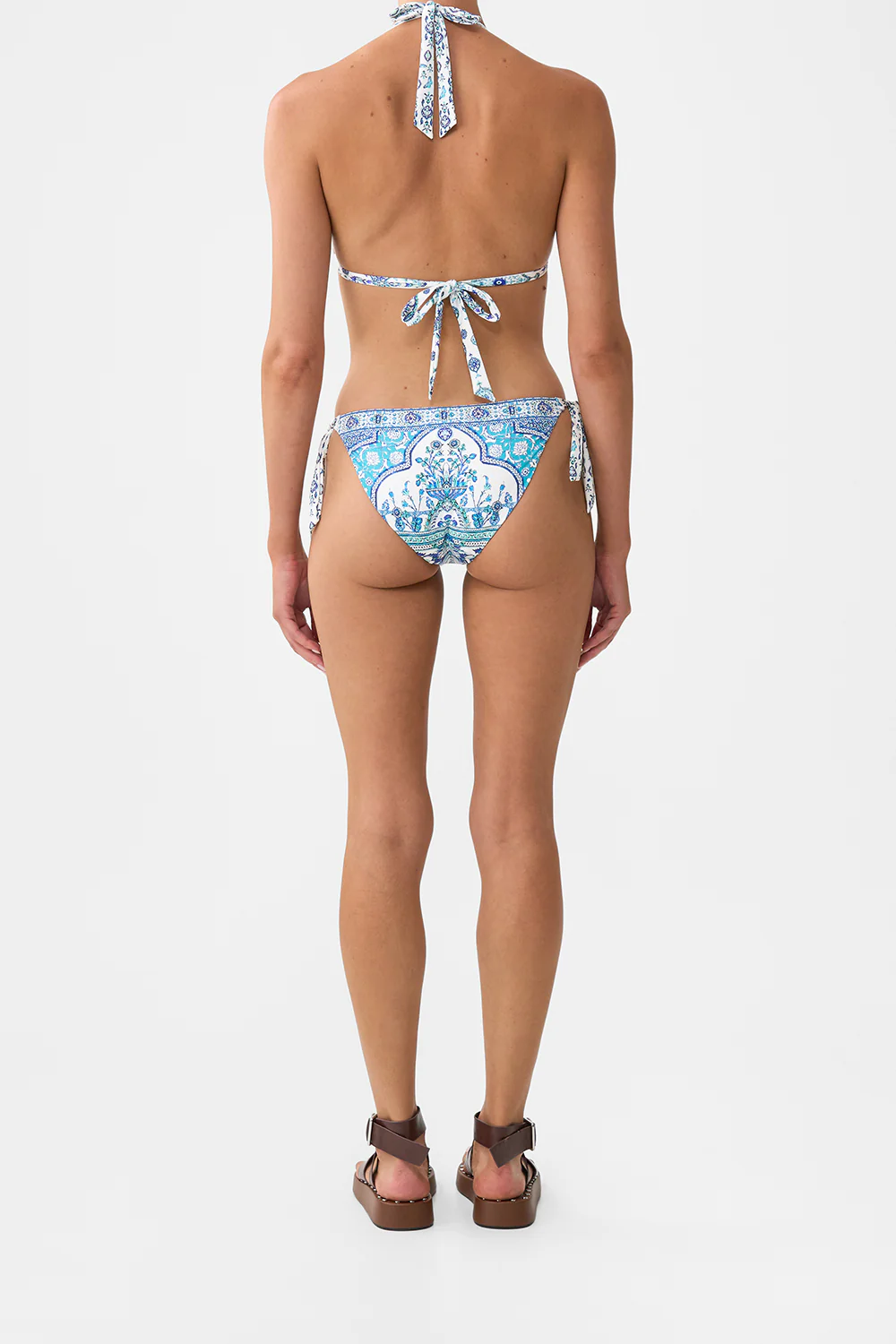 TRIANGLE BIKINI SET WITH TIE SIDES AND RING TRIMS ISNIK LULLABY - Image 2