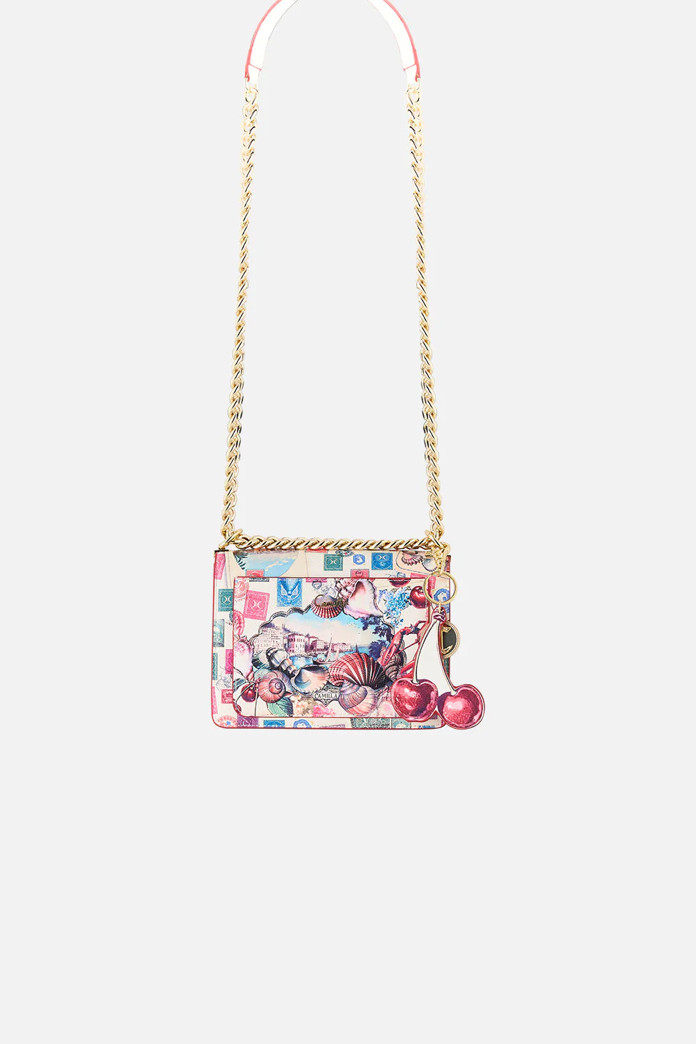 CROSSBODY BOX BAG WITH CHAIN AND KEYRING NOTES FROM THE ROAD - Image 2
