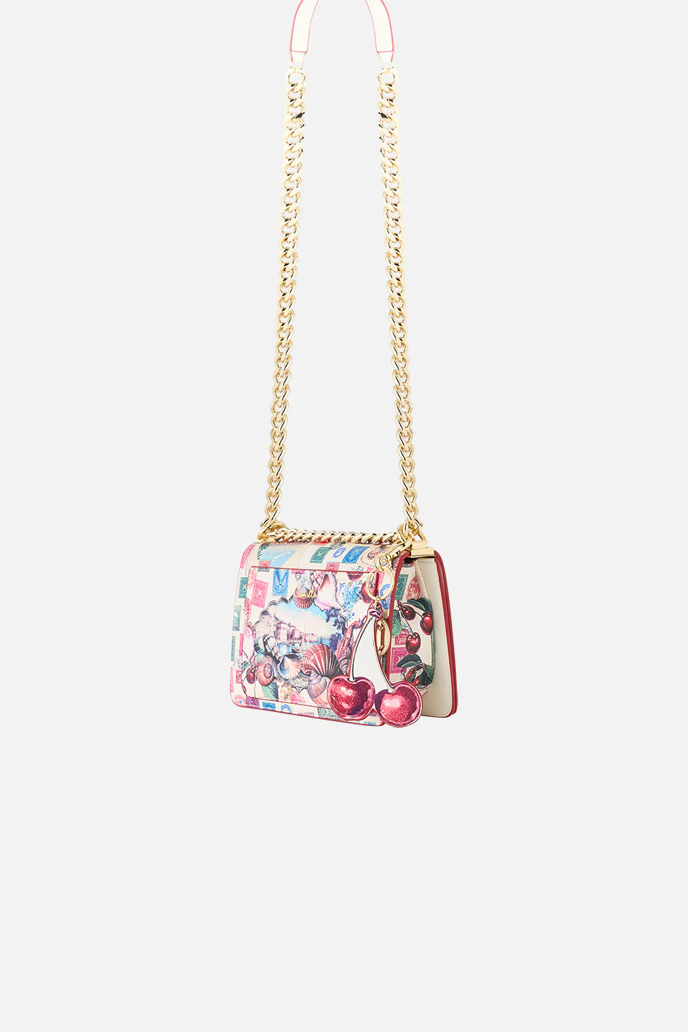 CROSSBODY BOX BAG WITH CHAIN AND KEYRING NOTES FROM THE ROAD - Image 3