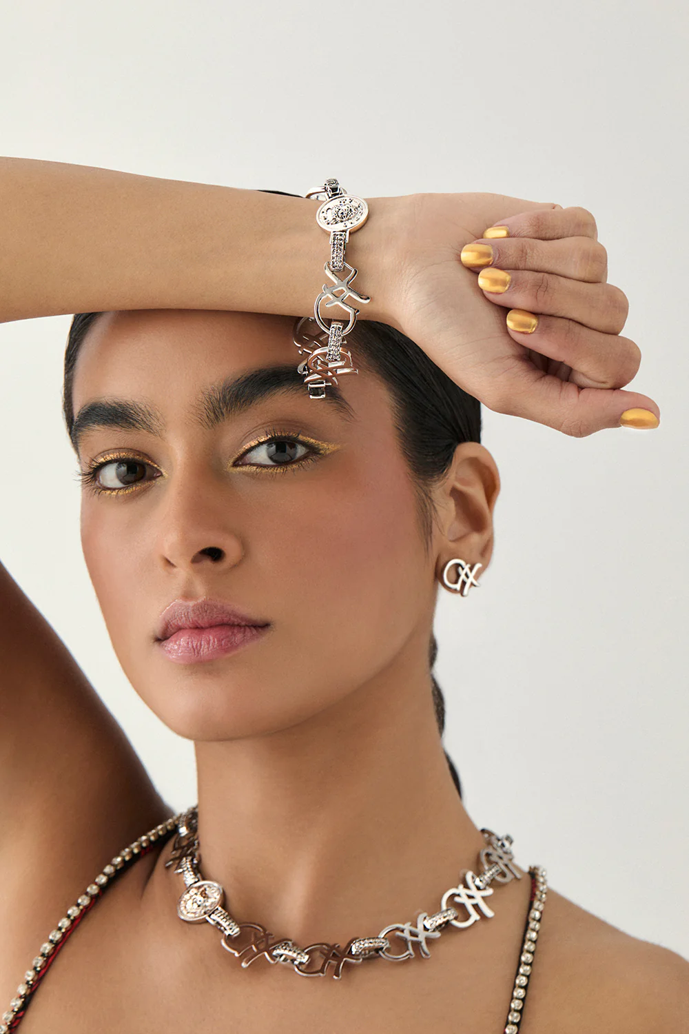FIERCE FOLKLORE STUD EARRINGS SILVER - Image 2