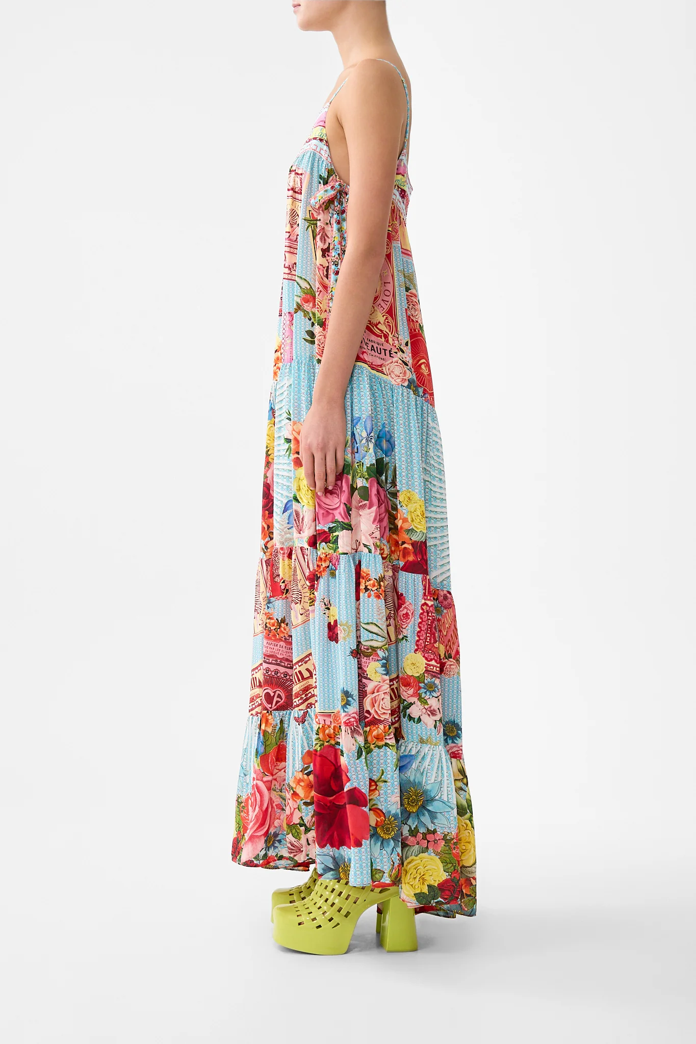 LONG TIERED DRESS WITH BOW TIES PAPERS AND CURIOUS CAPERS - Image 4