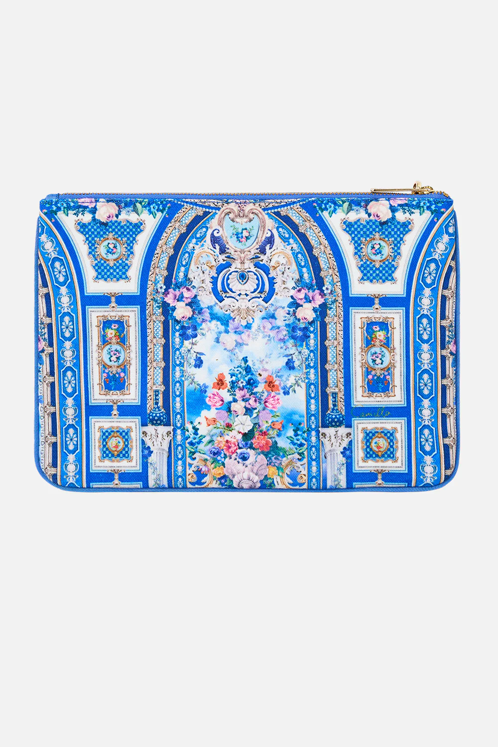SMALL CANVAS CLUTCH OTTOMAN OPULENCE - Image 2