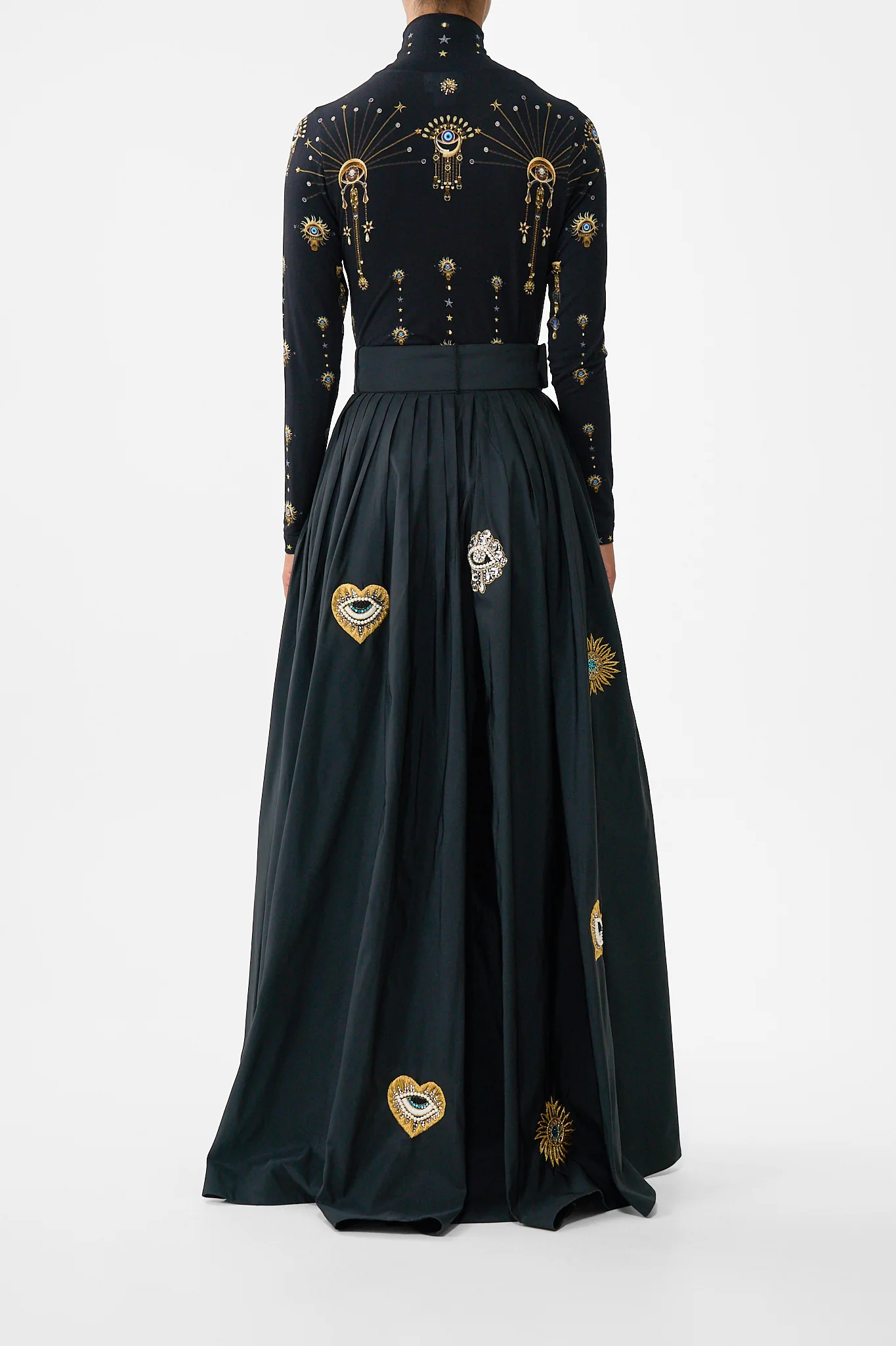 BELTED TAFFETA MAXI SKIRT AMULETS AND ALCHEMY - Image 2