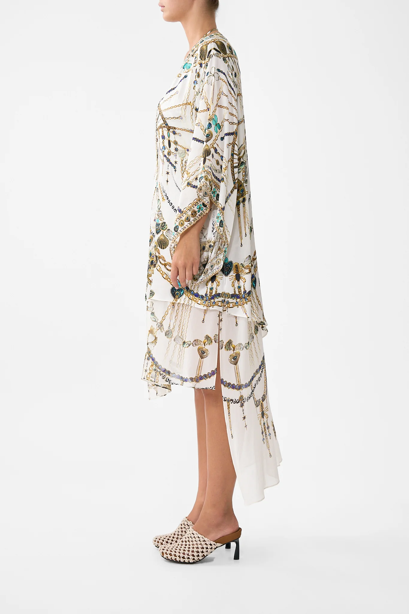 KIMONO WITH LONG UNDERLAYER CHAIN GANG - Image 4