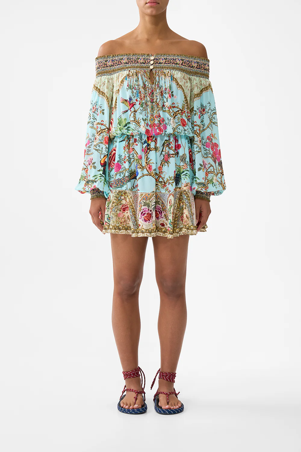 OFF SHOULDER SHORT DRESS SULTANS AND QUEENS