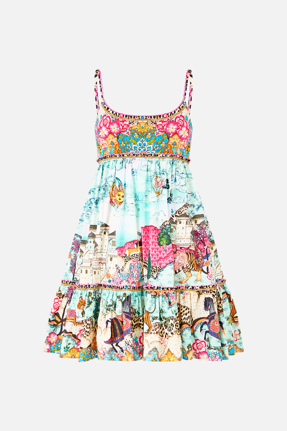 SHORT DRESS WITH JERSEY BODICE MINIATURE MOMENTS - Image 3