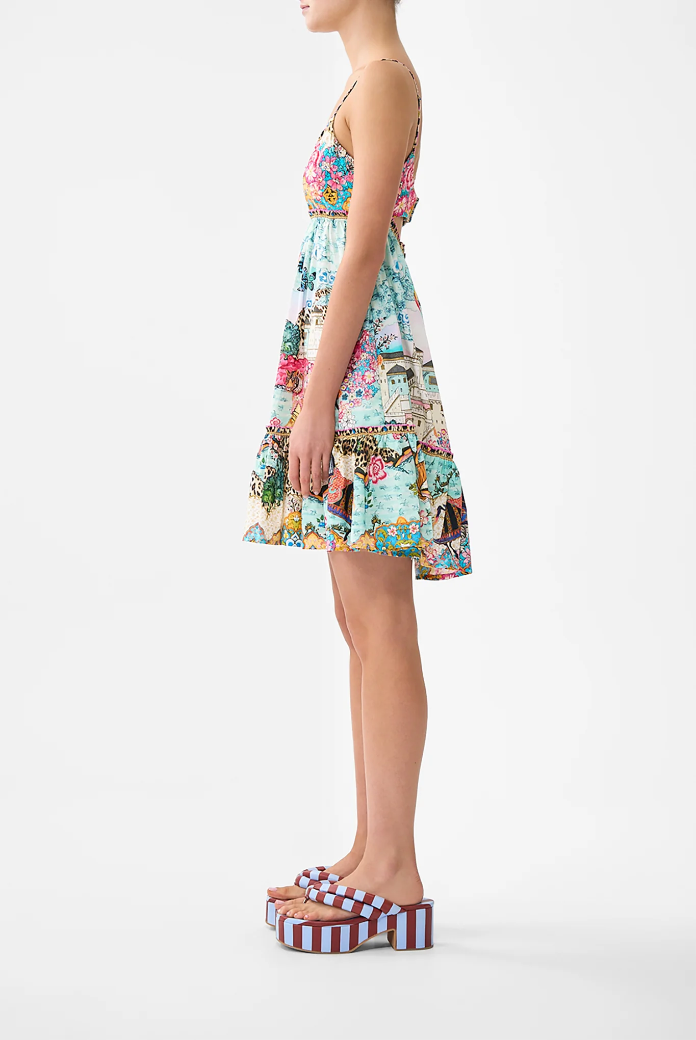SHORT DRESS WITH JERSEY BODICE MINIATURE MOMENTS - Image 4
