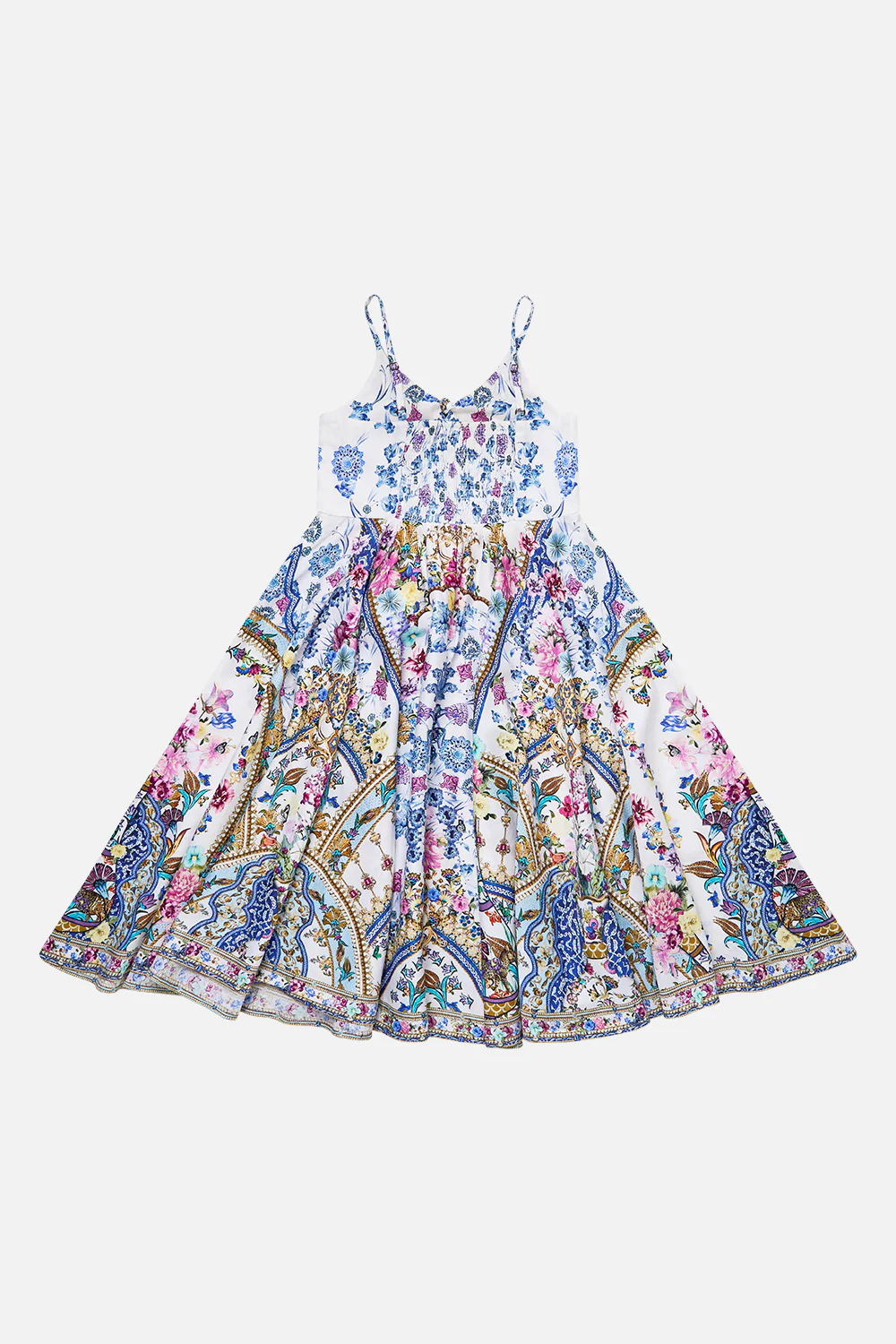 KIDS STRAPPY MAXI DRESS WITH TIE FRONT ALL ABOUT THAT LACE - Image 2