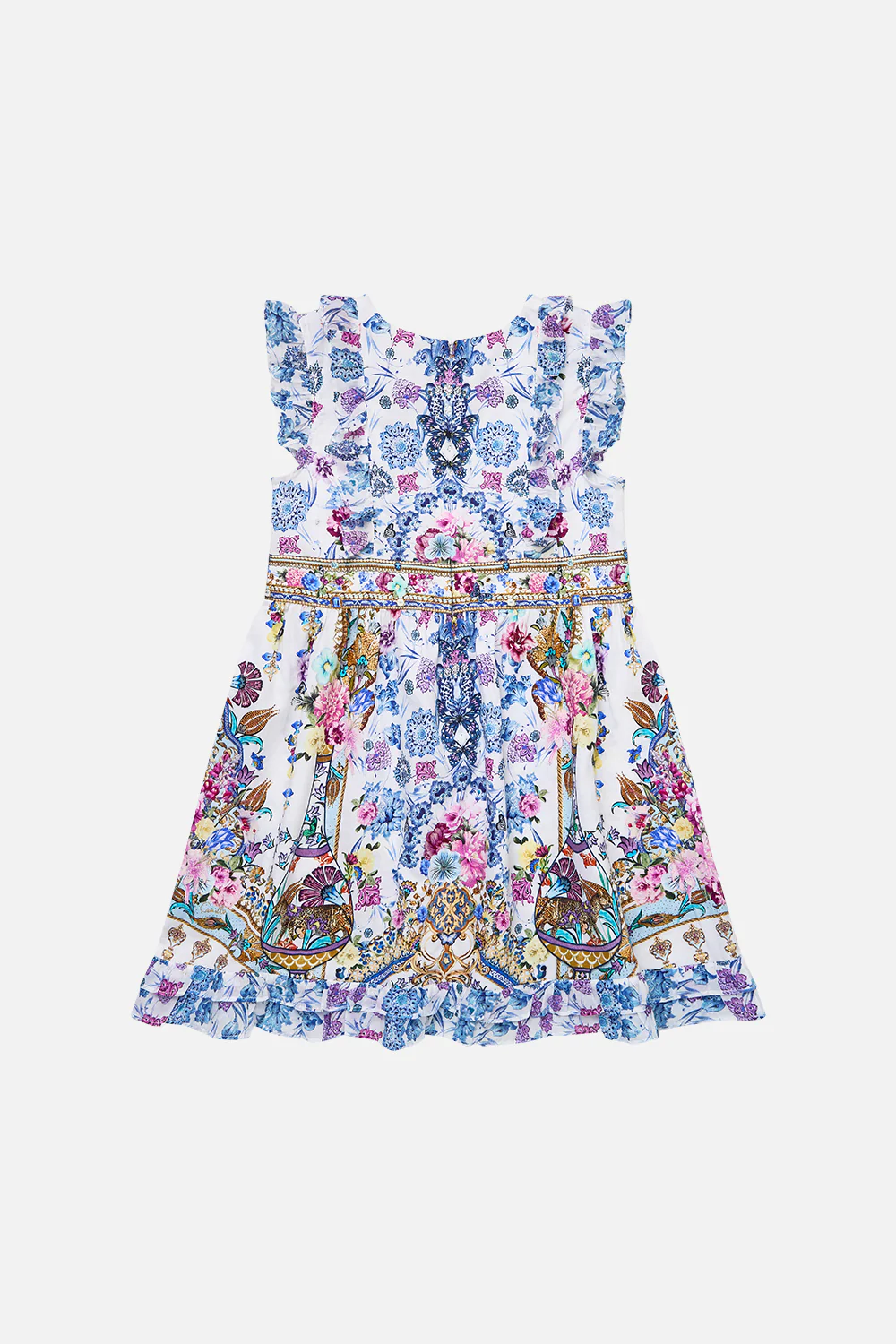 KIDS SLEEVELESS MINI DRESS WITH FRILL EDGES ALL ABOUT THAT LACE - Image 2