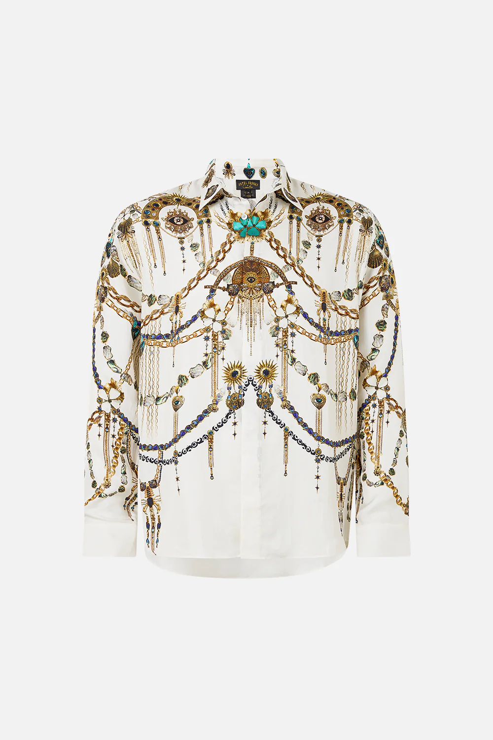 LONG SLEEVE HIDDEN PLACKET SHIRT CHAIN GANG - Image 3