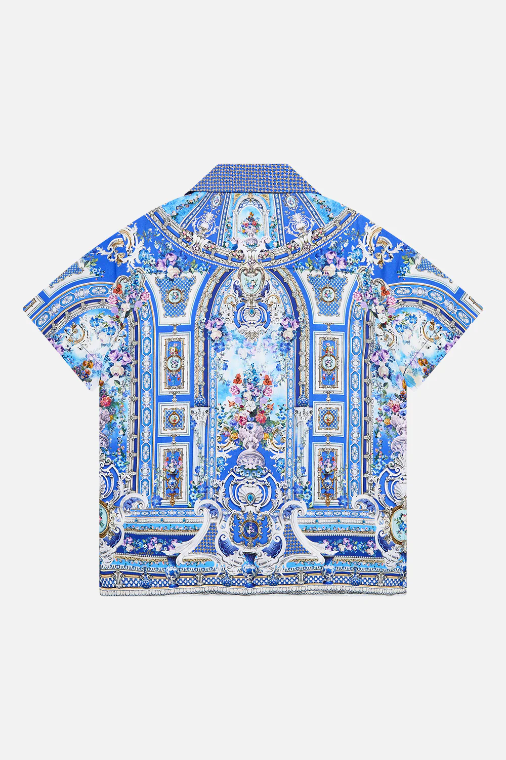 BOYS SHORT SLEEVE CAMP COLLARED SHIRT OTTOMAN OPULENCE - Image 2